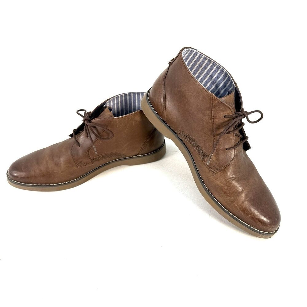 Sperry Top Sider Mens Newman Chukka Brown Leather Boots US Size 11 M US STS23738
